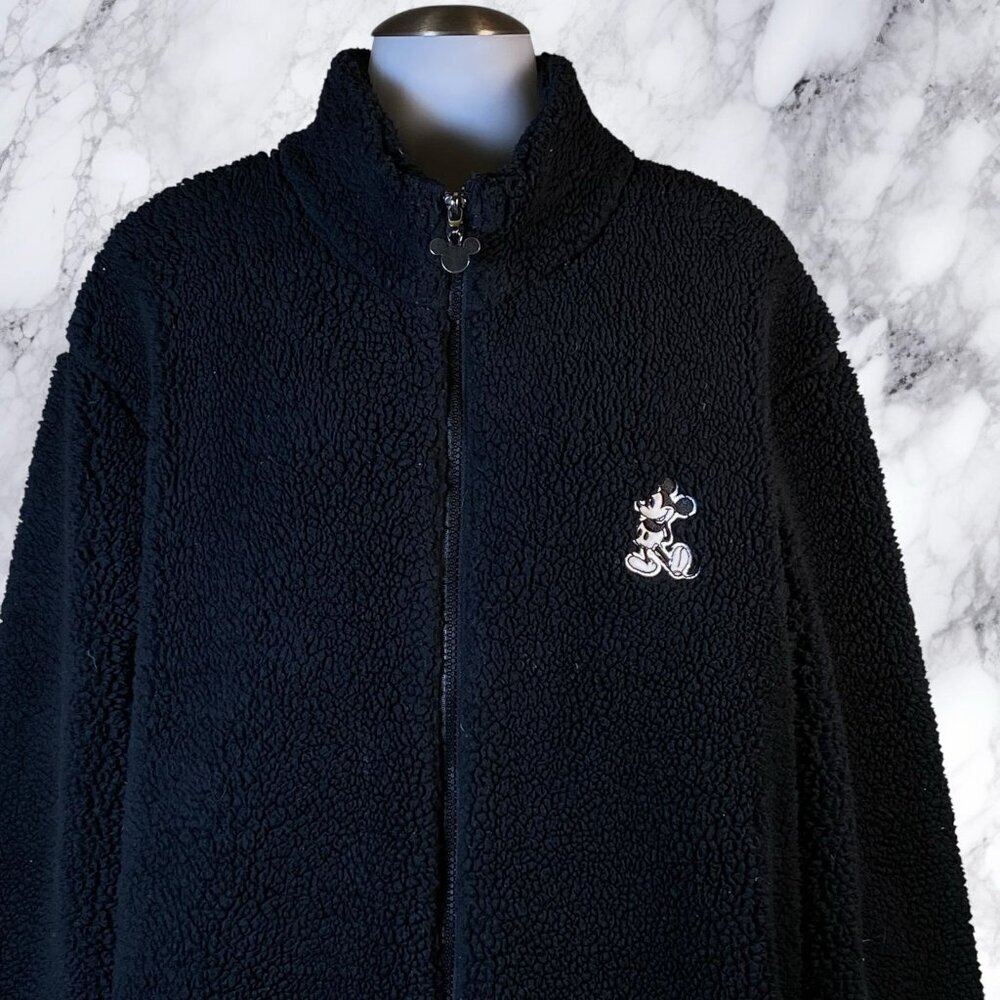Disneyland Faux Fur Sherpa Embroidered Jacket - Picture 6 of 9